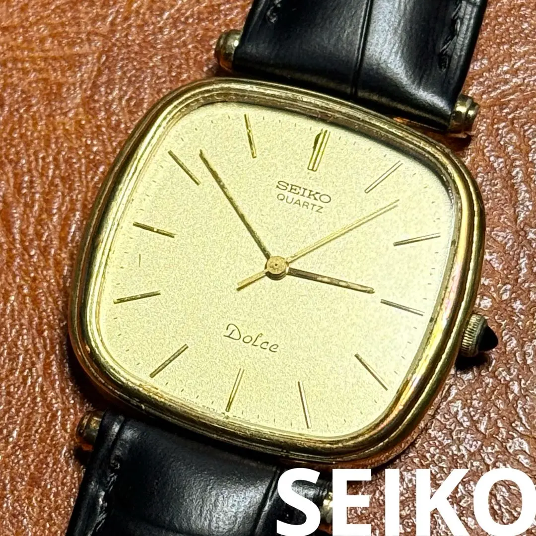 Thumbnail of Rare A145 Working SEIKO DOLCE Square Type 80s Vintage