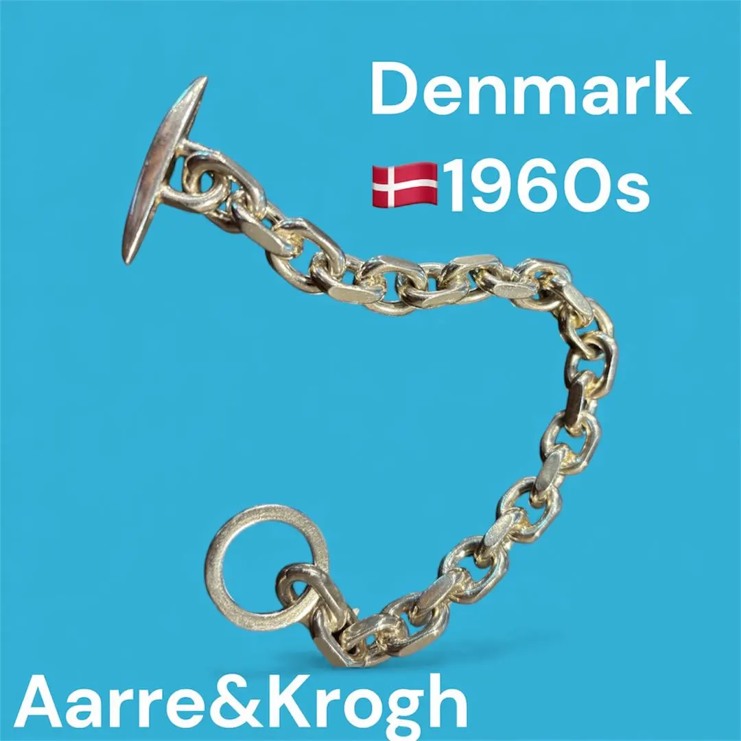 Aarre & Krogh 銀手鐲 82克 22.5厘米 丹麥 的縮圖