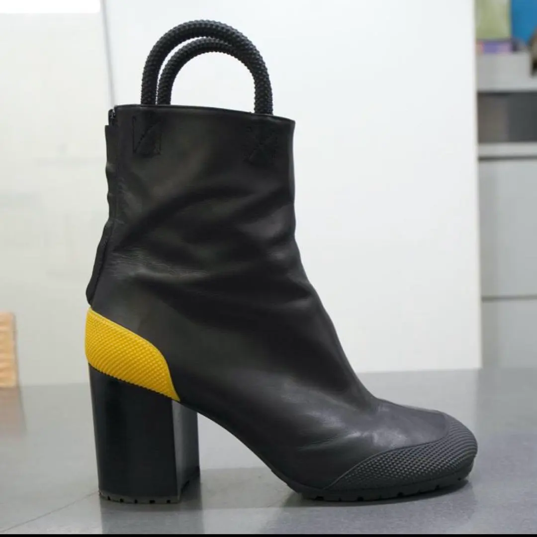 Random Identities ヒール ブーツ made in Italy 定価57200円 random identities ヒールブーツ イタリア製