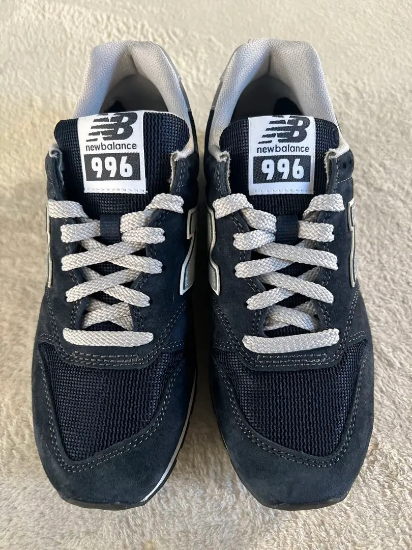Thumbnail of New Balance 996 Navy Sneakers