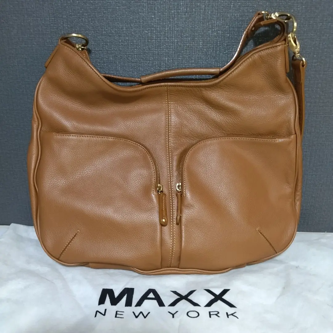 MAXX NEW YORK マックスニューヨーク 本革 レザー ハンドバッグ 茶 2025年最新】マックスニューヨークの人気アイテム - メルカリ