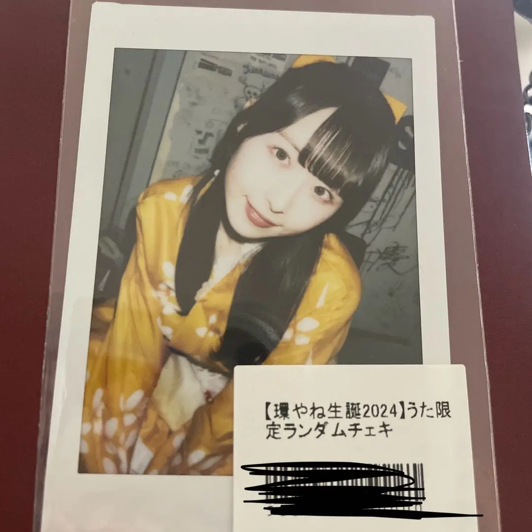 環やね 生誕祭 2024 入場特典 サイン入りチェキ＆うちわ 環やね生誕祭2024 特典サイン入りチェキ＆うちわ