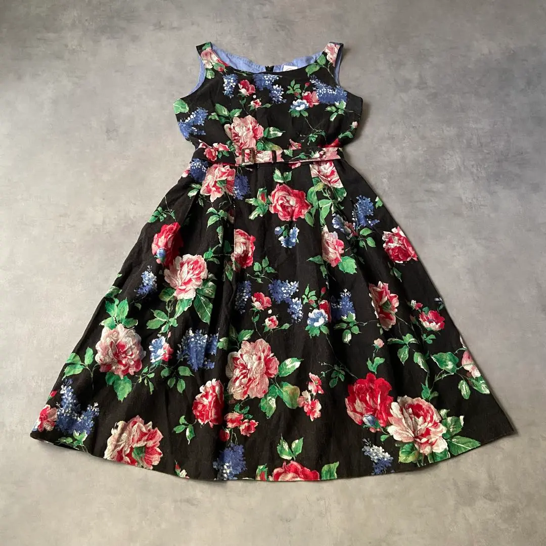 【美品】みなとのてんらんかい　花柄ワンピース L 2025年最新】みなとのてんらんかい ワンピース lの人気アイテム