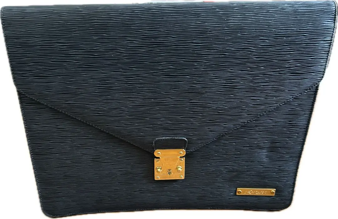 A4可 美品 イヴサンローラン レザー ビジネスバッグ ステッチロゴ ブラック 2025年最新】Yves Saint Laurent メンズ ビジネスバッグの人気
