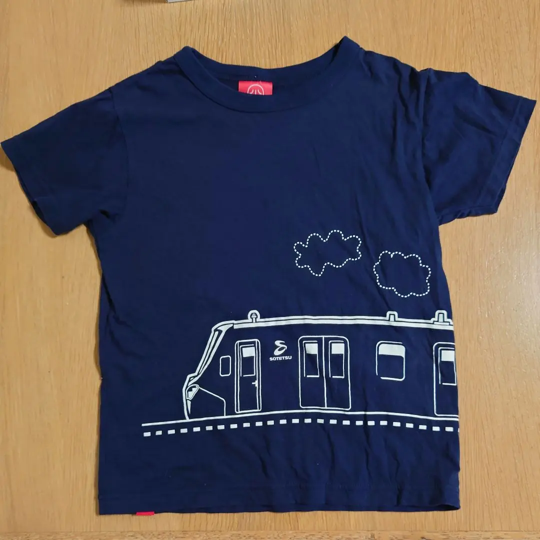 OJICO 奧吉奧 相鐵線 SONYAN T恤 海軍藍 120 130 的縮圖