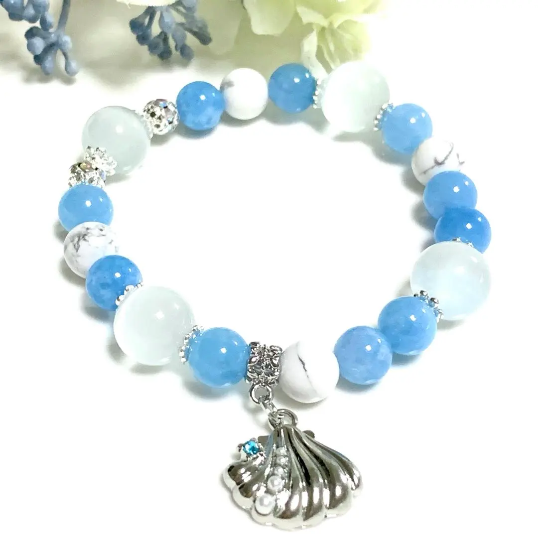 Thumbnail of One-Coin ⭐︎ Sea Power Stone Bracelet