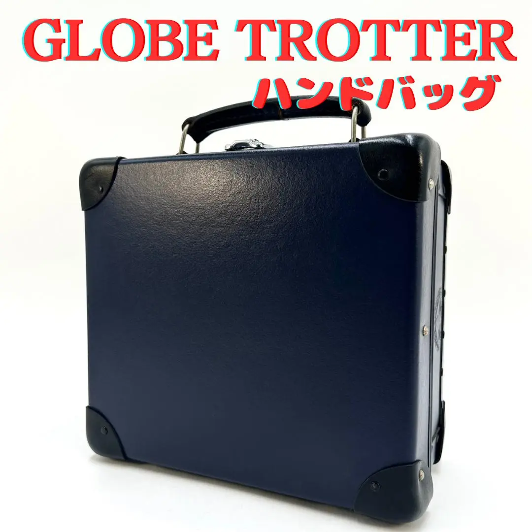 ⭐️極美品⭐️ グローブトロッター　JET ハンドバッグ　レザーバッグ　ネイビー 2025年最新】globe trotter jetの人気アイテム - メルカリ