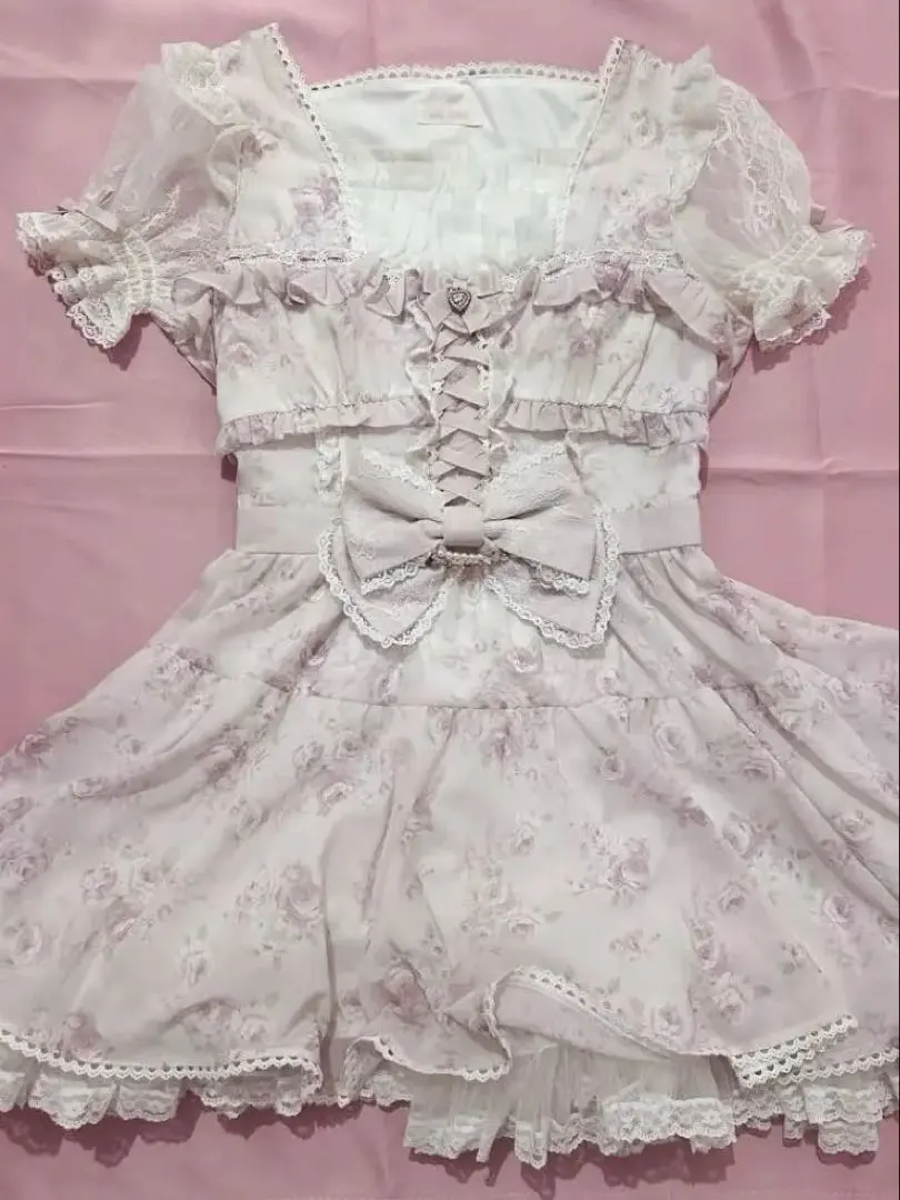 Thumbnail of LIZ LISA Rose Ribbon Chiffon Dress, Pink