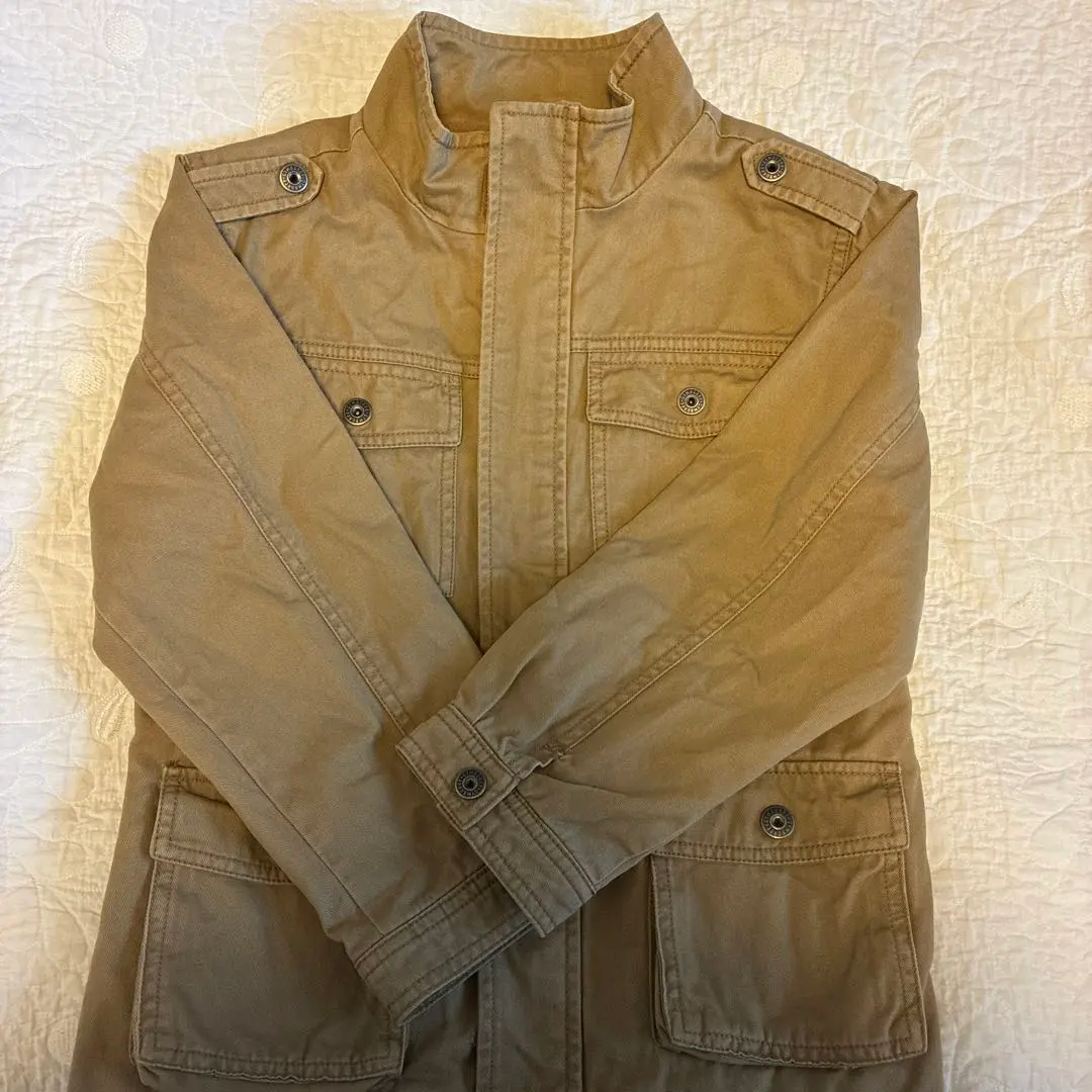 兒童 米色 牛仔外套 的縮圖