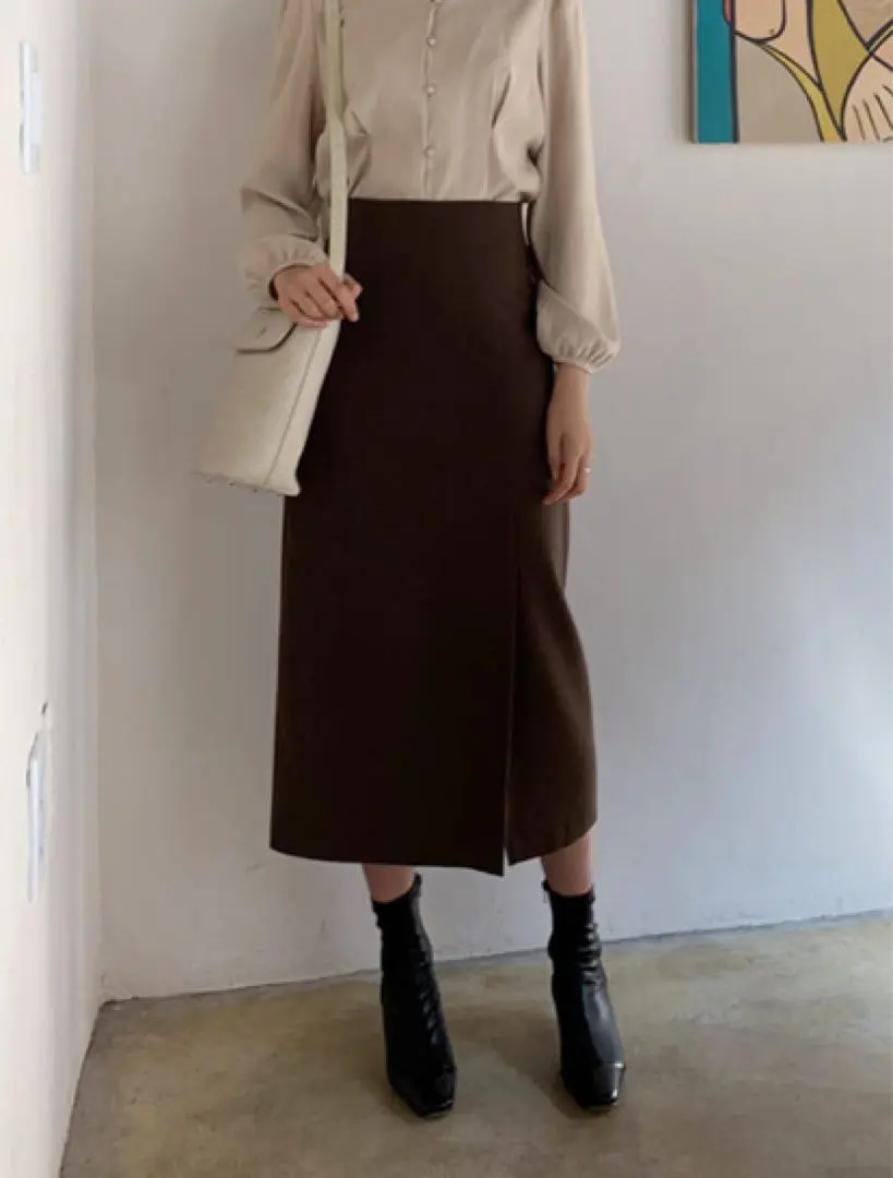 Thumbnail of DHOLIC Slit H-line Skirt, Size S