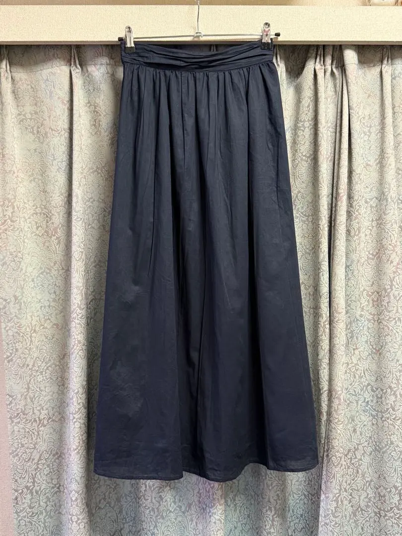 Thumbnail of Dessin Navy Long Skirt Cotton