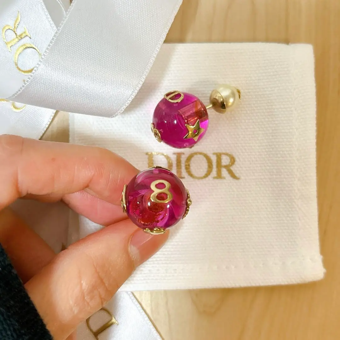 2025年最新】Christian Dior カラー：ピンク系 ピアス(両耳用)の