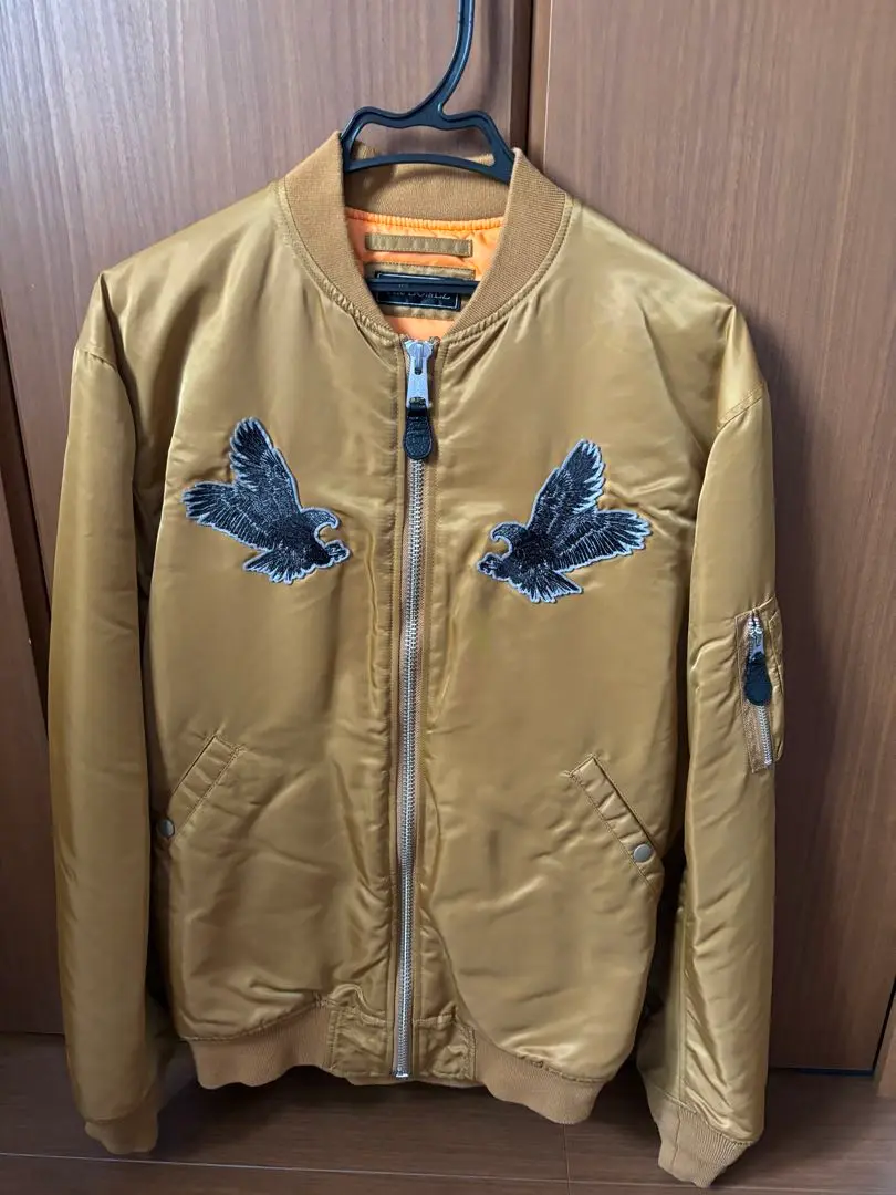 THE BONEZ MA-1 jacket Size: S Khaki Men | eBay