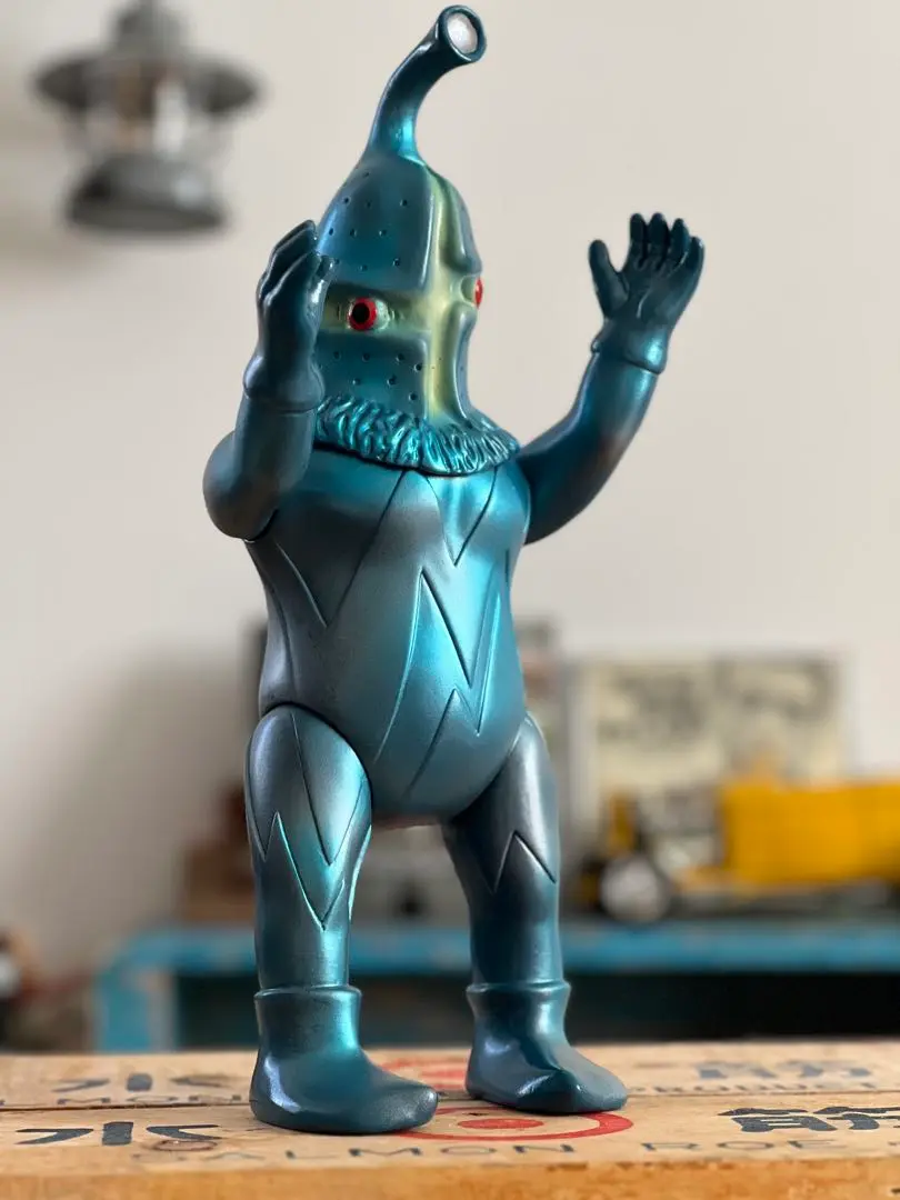 M1号　ケムール人　深緑　ウルトラQ　ソフビ　フィギュア M1号製 ケムール人 1期 濃紺成型 ソフビ フィギュア 怪獣