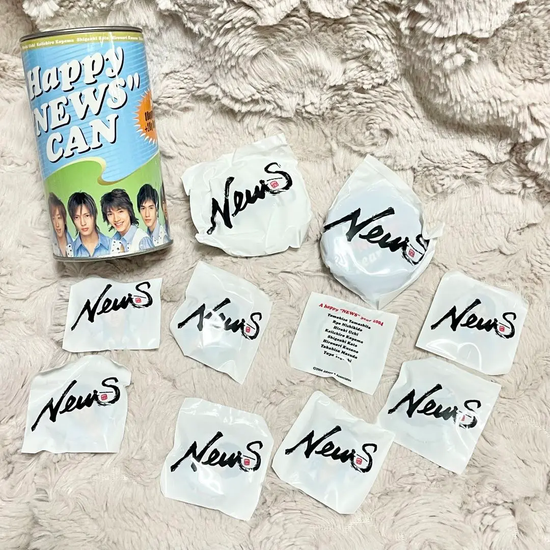 ☆NEWS☆ハッピーニュース缶☆Happy NEWS CAN☆缶バッチ☆