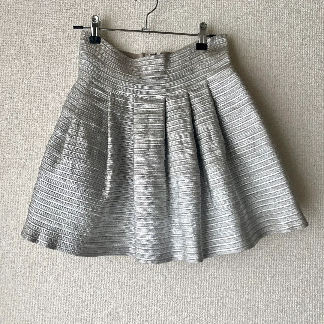 Thumbnail of 【Vintage, Unused】Silver Flare Skirt purchased from THE MONDAYS, Beautiful Condition