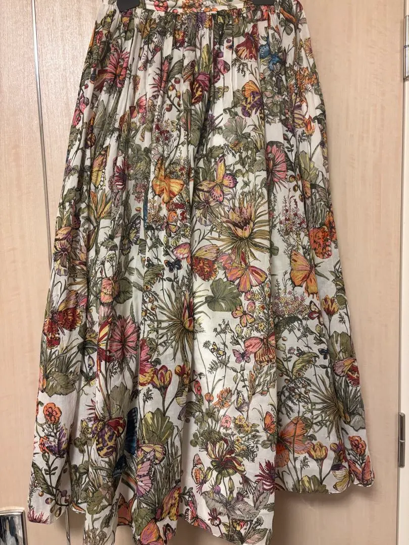 Thumbnail of Worn only for trying on. Dior flare midi skirt, size 38.