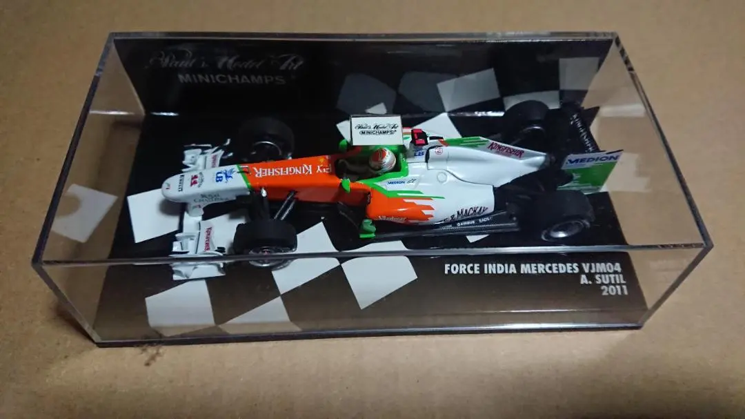 Ｆ１ミニカー　1/43 オコン選手サイン入り　フォースインディア 中古】ミニカー 1/43 フォースインディア F1 ショーカー 2009 F1