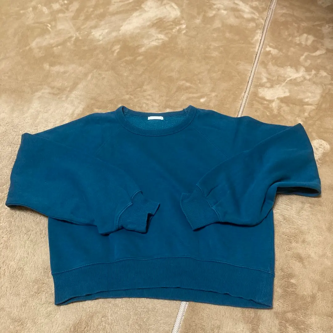 Thumbnail of GU Cropped Sweat Pullover, Green, Size S