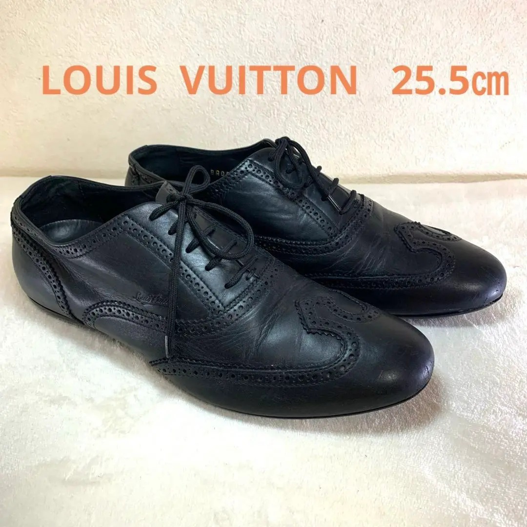 【美品】ルイヴィトン ビジネスシューズ 革靴 ウイングチップ メンズ26.5cm LOUIS VUITTON ルイ ヴィトン ビジネスシューズ ウイングチップ