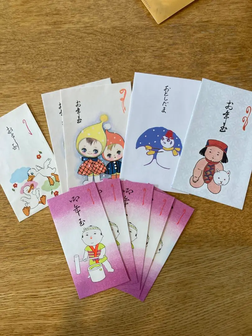 Thumbnail of Showa Retro: New Year's Money Envelopes, 10 pieces, Disney The Ugly Duckling, NORIKO, etc.