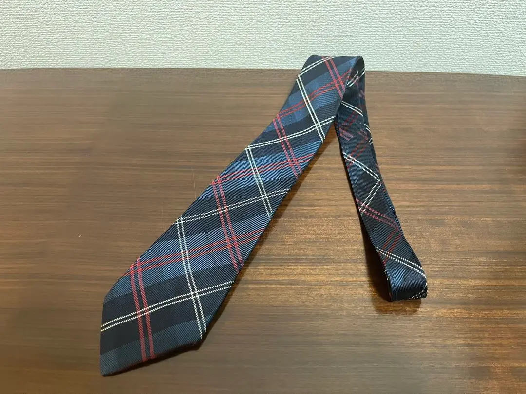 コムデギャルソンオムドゥ チェック柄 ネクタイ コムデギャルソン オムドゥCOMME des GARCONS HOMME DEUX シルク