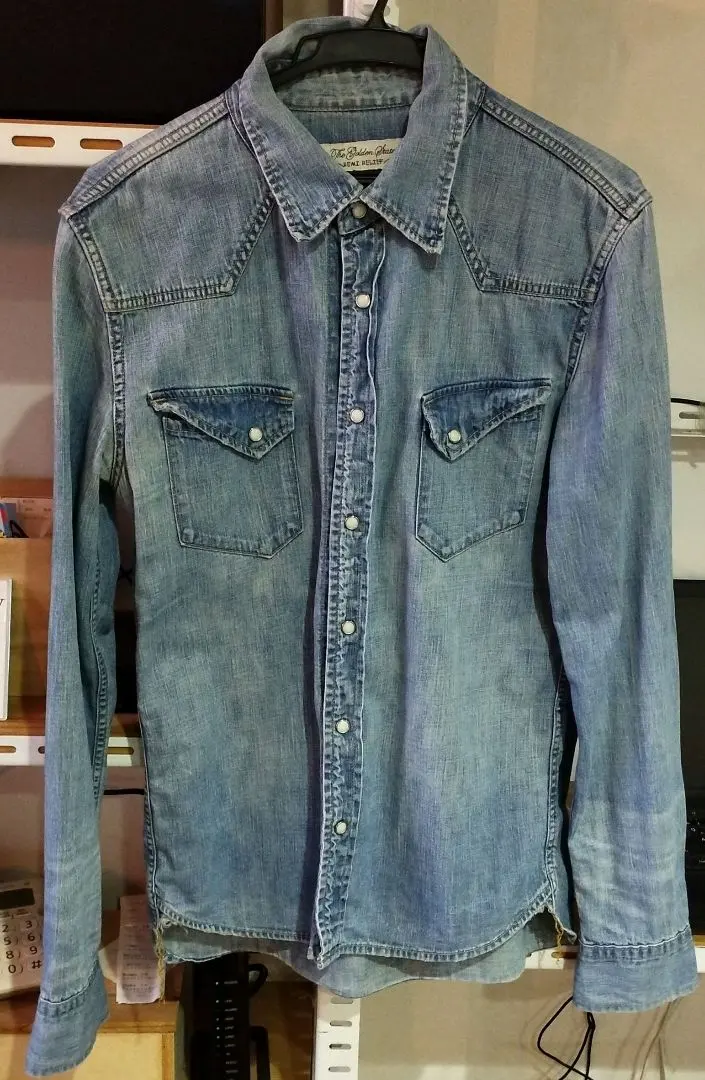 Thumbnail of Remi Relief Denim Shirt Men's L Indigo Highly Popular Good Condition
