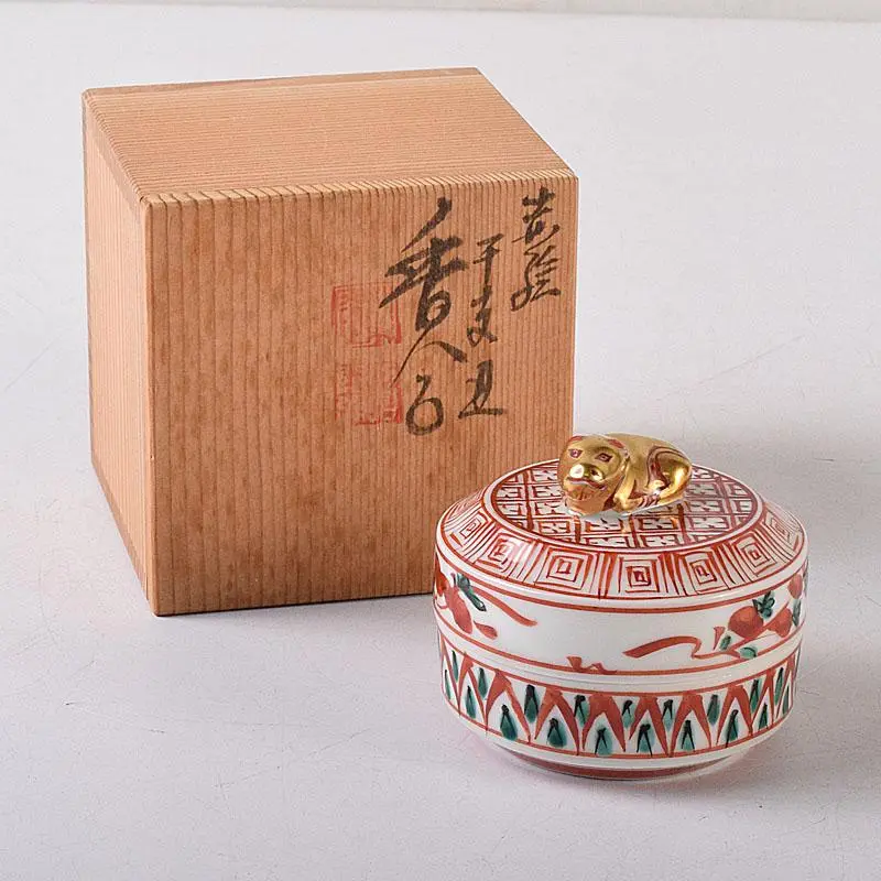 B251s 「色絵 奴凧香合」高野昭阿弥造　共箱　正月　京焼 B251s 「色絵 奴凧香合」高野昭阿弥造 共箱 正月 京焼 - メルカリ