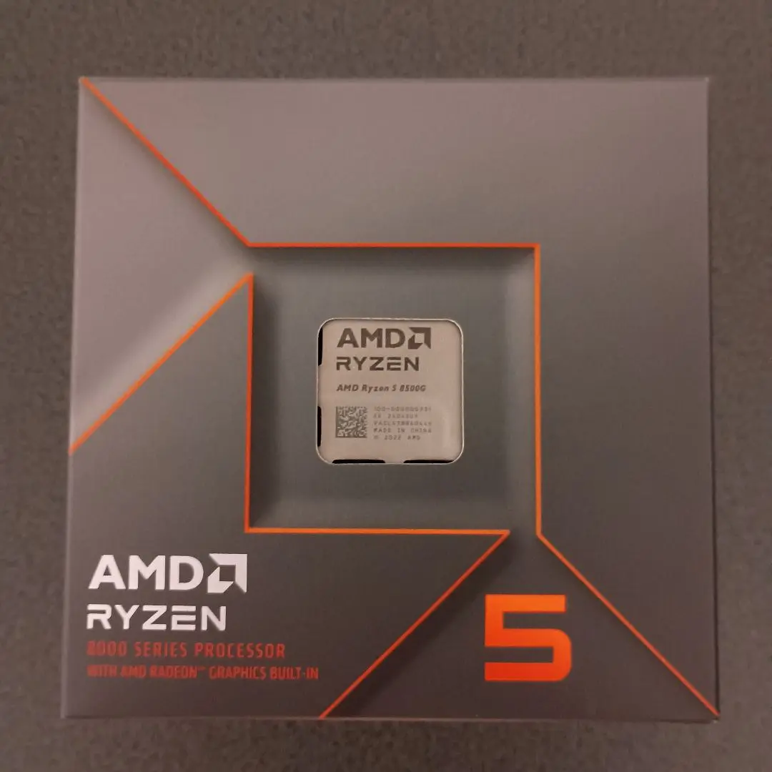 【未使用・開封済み】AMD Ryzen5 8500G CPUファン付き Amazon | AMD CPU Ryzen 5 8500G with Wraith Stealth Cooler