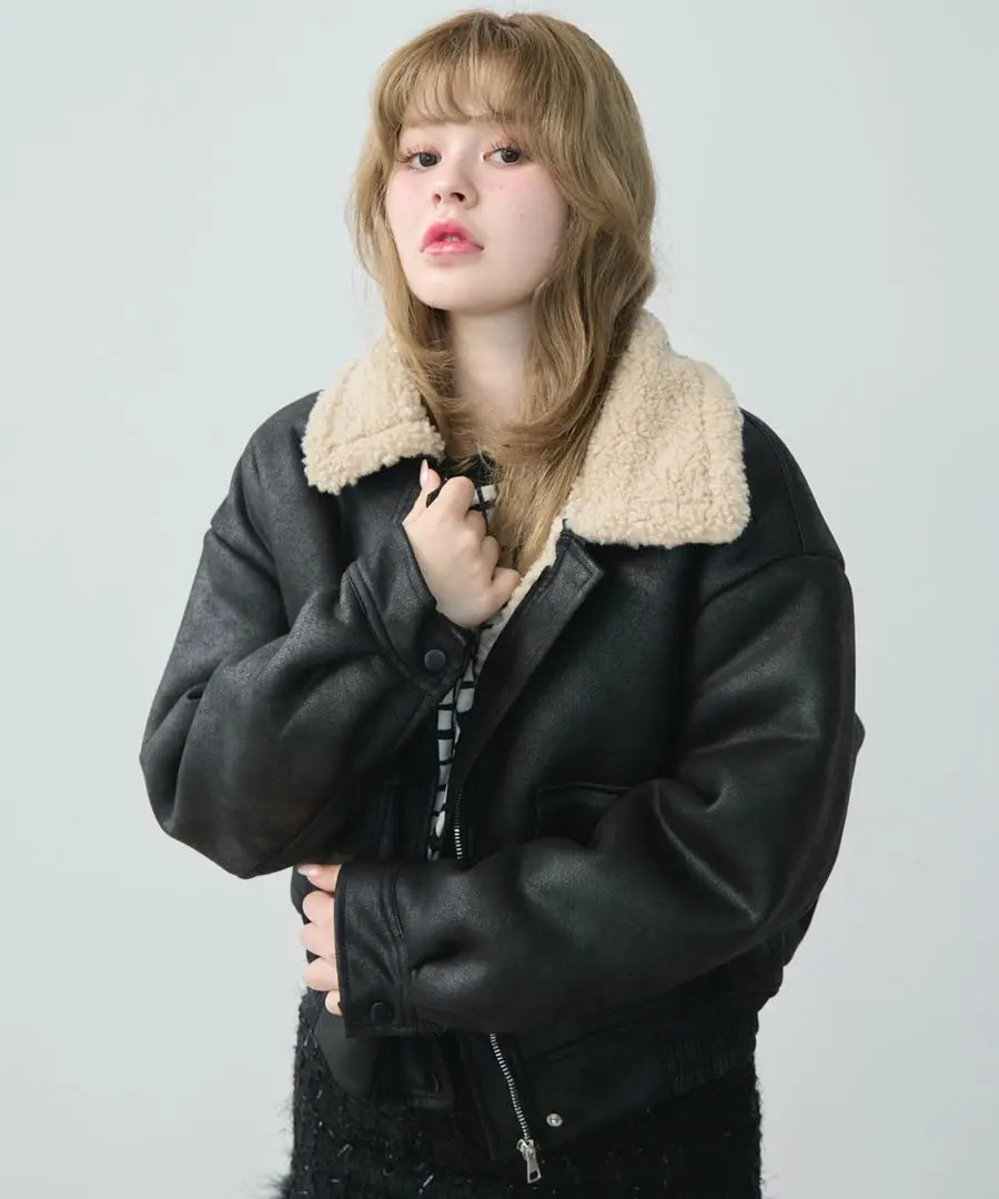 TITTY&CO. ティティアンドコー　ボアジャケット　ファージャケット TITTY&CO.（ティティーアンドコー）の「【4色展開】ファー