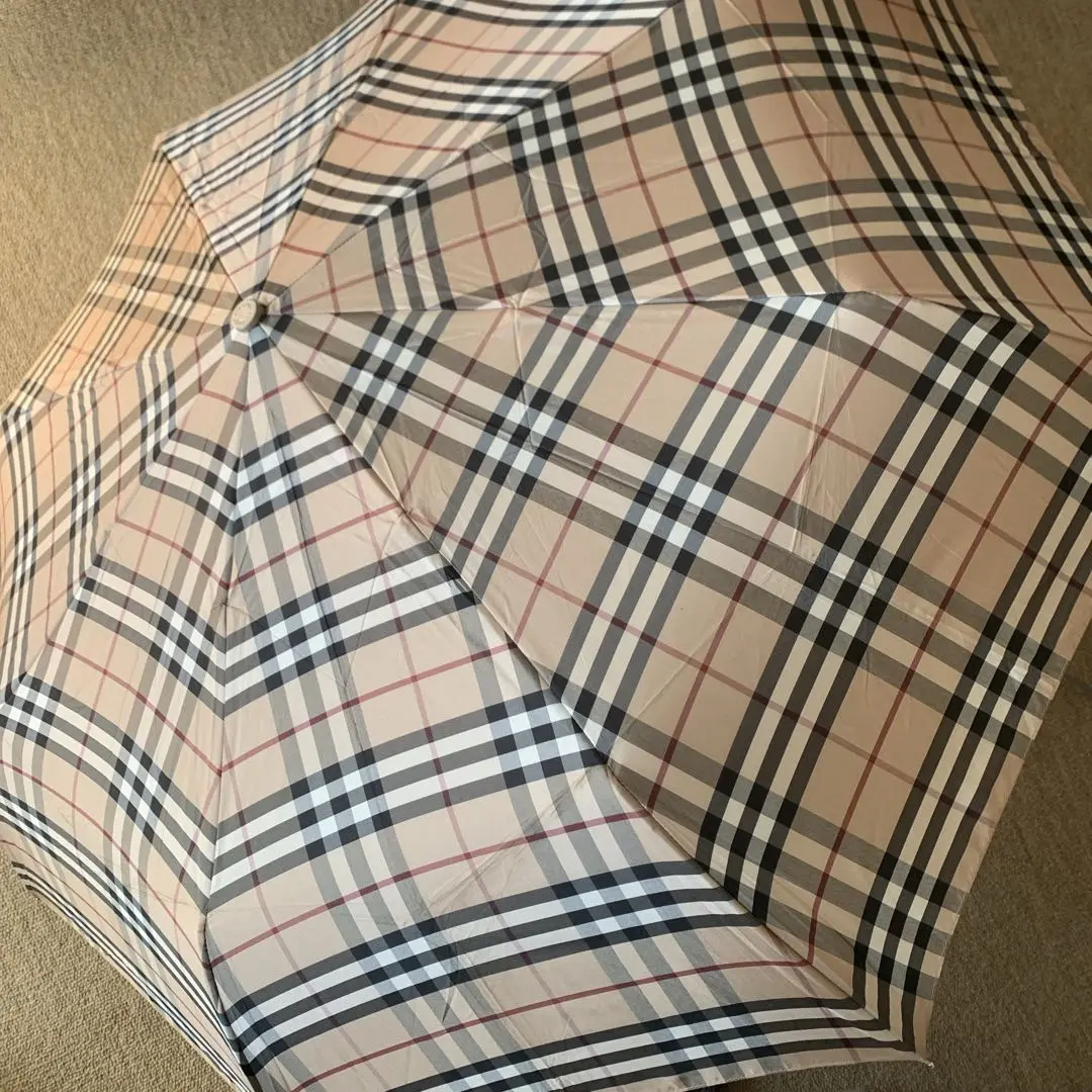 BURBERRY LONDON 折り畳み傘　晴雨兼用　ホースシャドー　チェック BURBERRY LONDON 折り畳み傘 晴雨兼用 ホースシャドー チェック