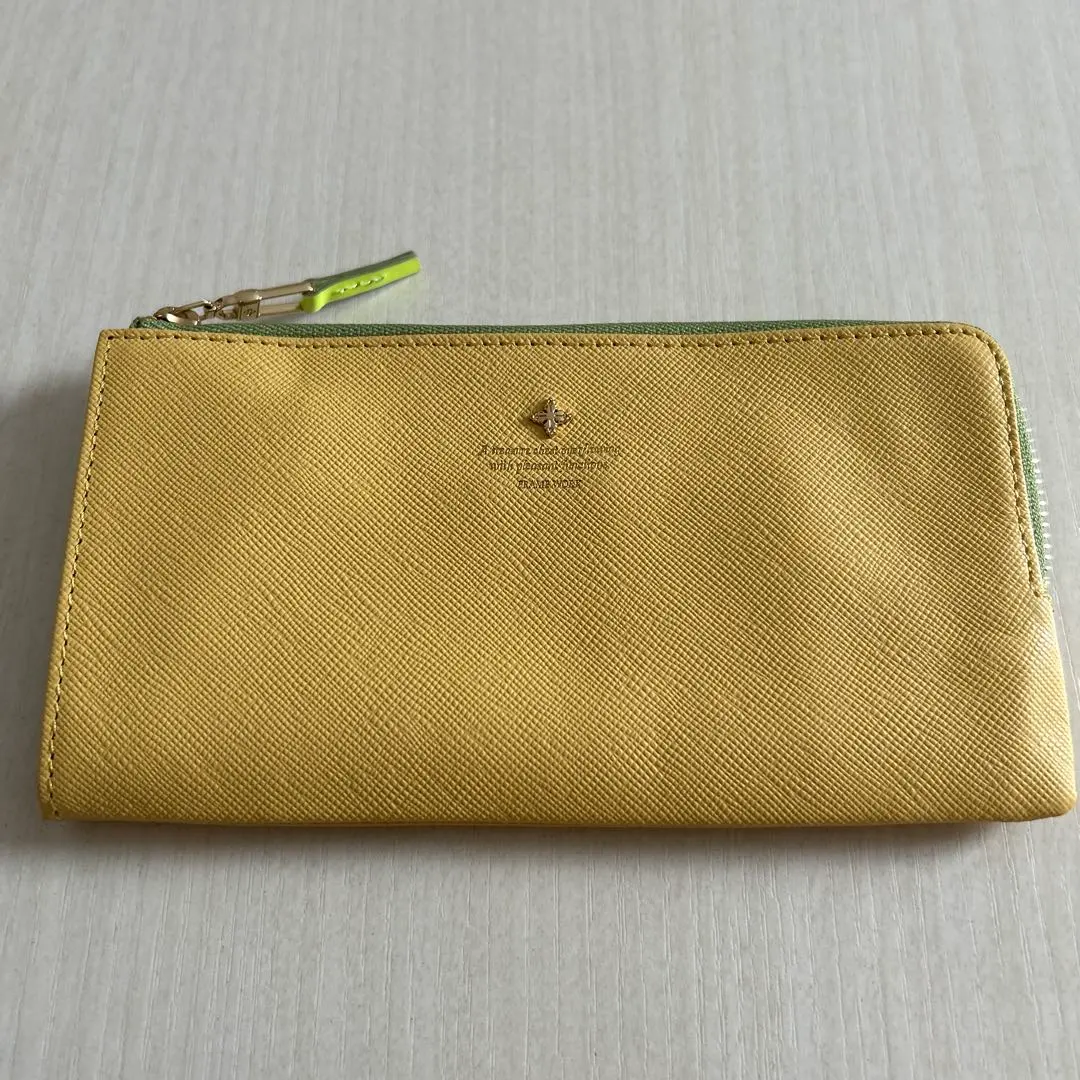 Thumbnail of Yellow Long Wallet, Synthetic Leather