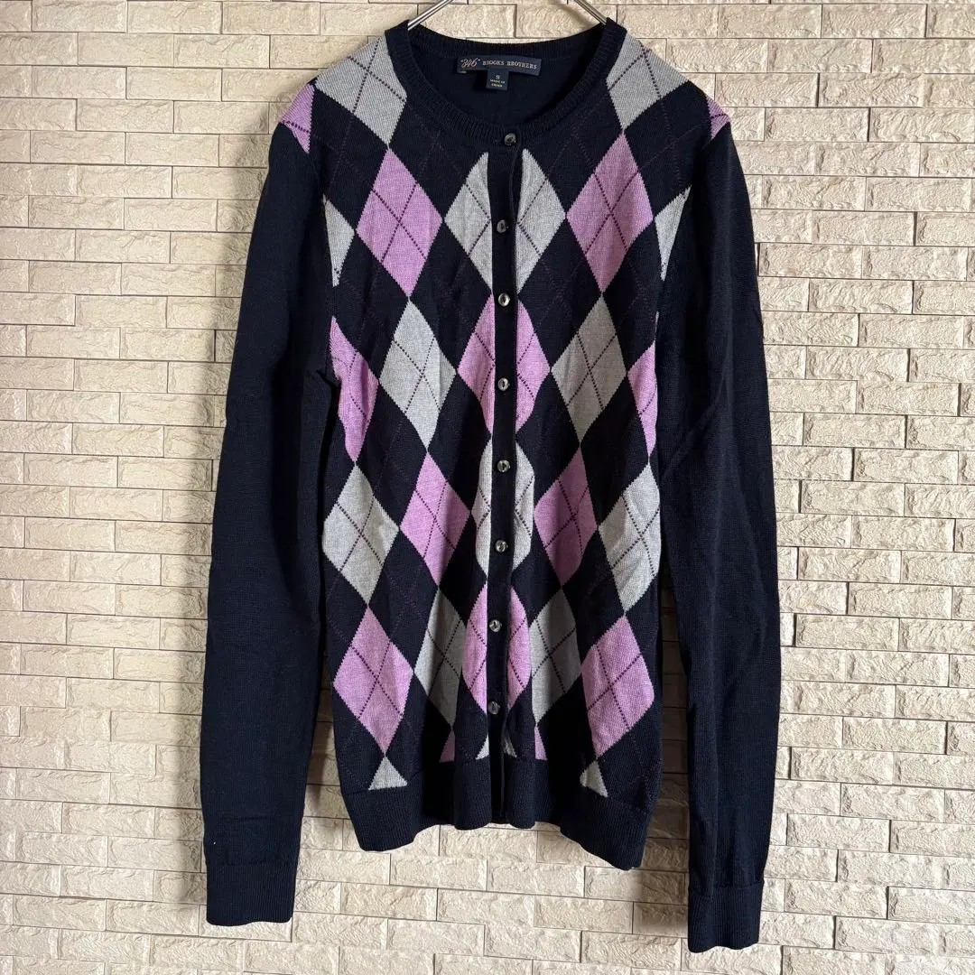 Thumbnail of Brooks Brothers Argyle Cardigan S Navy