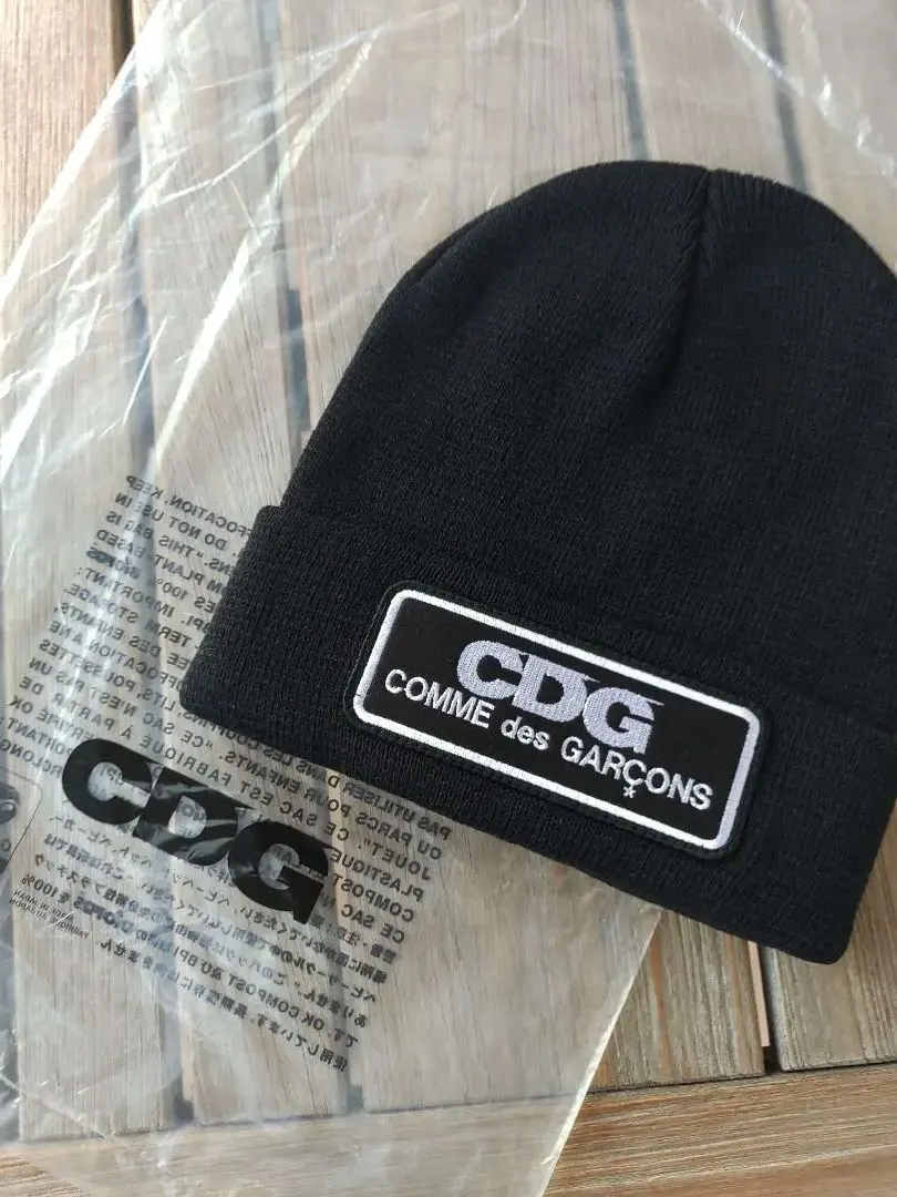 Thumbnail of Authentic CDG COMME des GARÇONS Black Knit Cap
