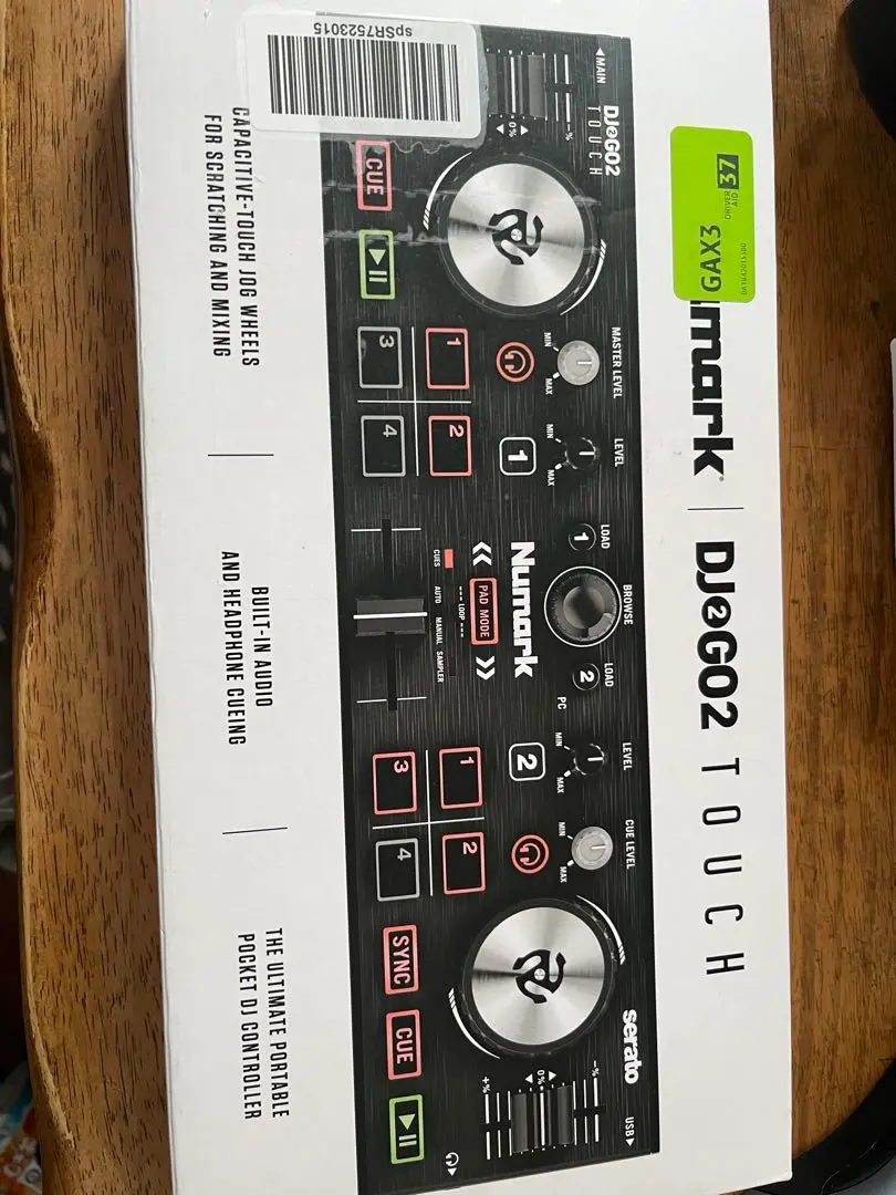 Numark DJ2GO2 Touch – Compact 2 Deck USB DJ Controller For