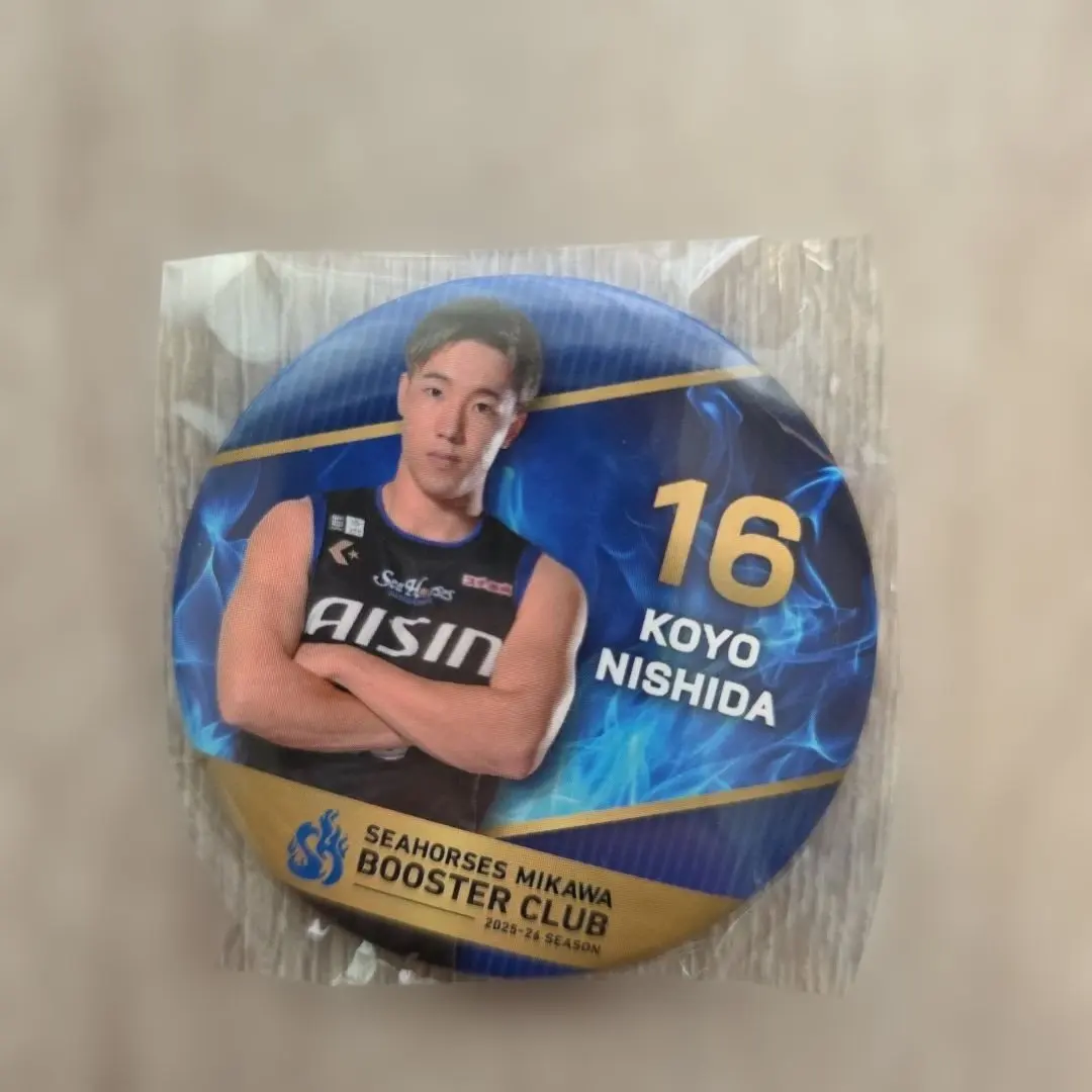 Thumbnail of B.League Seahorses Mikawa Can Badge Koya Nishida