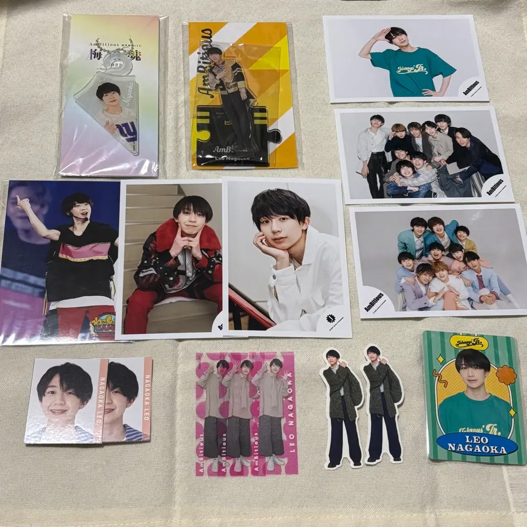 Thumbnail of Ren'o Nagaoka (AmBitious) Acrylic Stand, Acrylic Key Chain, Official Photos - Bundle