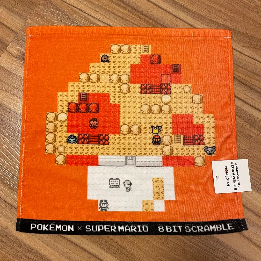 スーパーマリオ×ポケモン8ビットスクランブル　ダイカットクッション　ヒトカゲ ポケモン×マリオ 8bit scrambleクッション - メルカリ