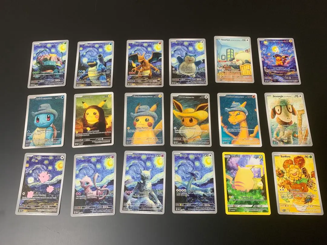海外限定品　ゴッホピカチュウ　スリーブ　6種セット ゴッホピカチュウ スリーブ 全6種セット - メルカリ