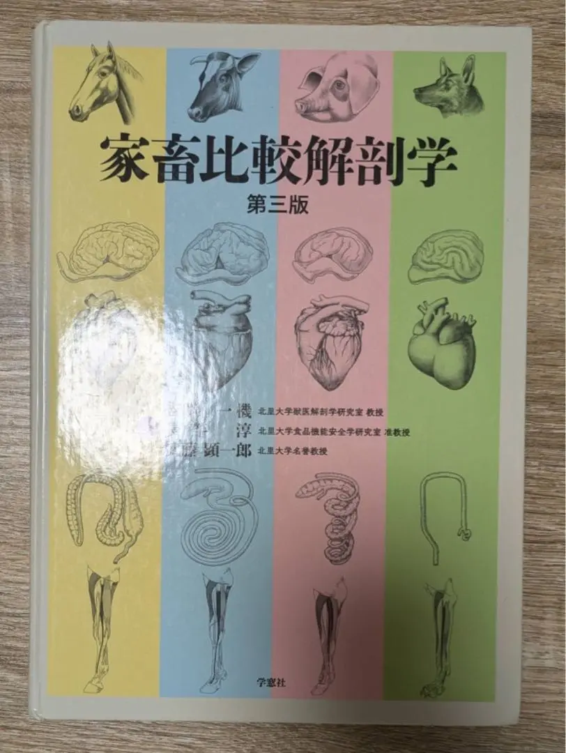 【裁断済】家畜比較解剖学 初回限定お試し価格】 家畜比較解剖学 第3版 ブックオフ公式
