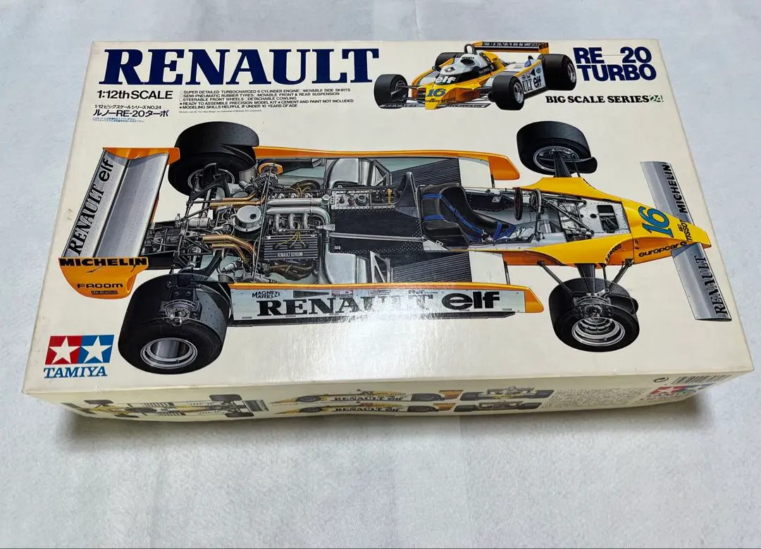 贈る結婚祝い RENAULT RE 未組み立て 内袋未開封 1/12スケール TURBO 20 自動車