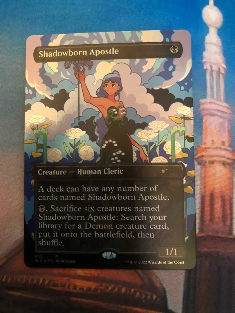 【MTG】影生まれの使徒　secret lair　SLD　No.683 Shadowborn Apostle (681) (Borderless) [Secret Lair Drop