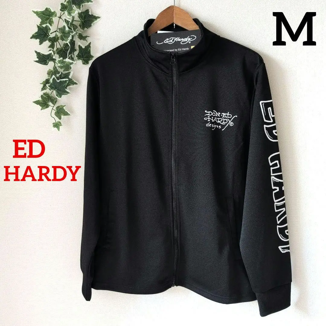 レア【Ed Hardy】トラックジャケット　ブルゾン【エドハーディ】M Y2K 楽天市場】EdHardy エドハーディー バックプリント ジャージ
