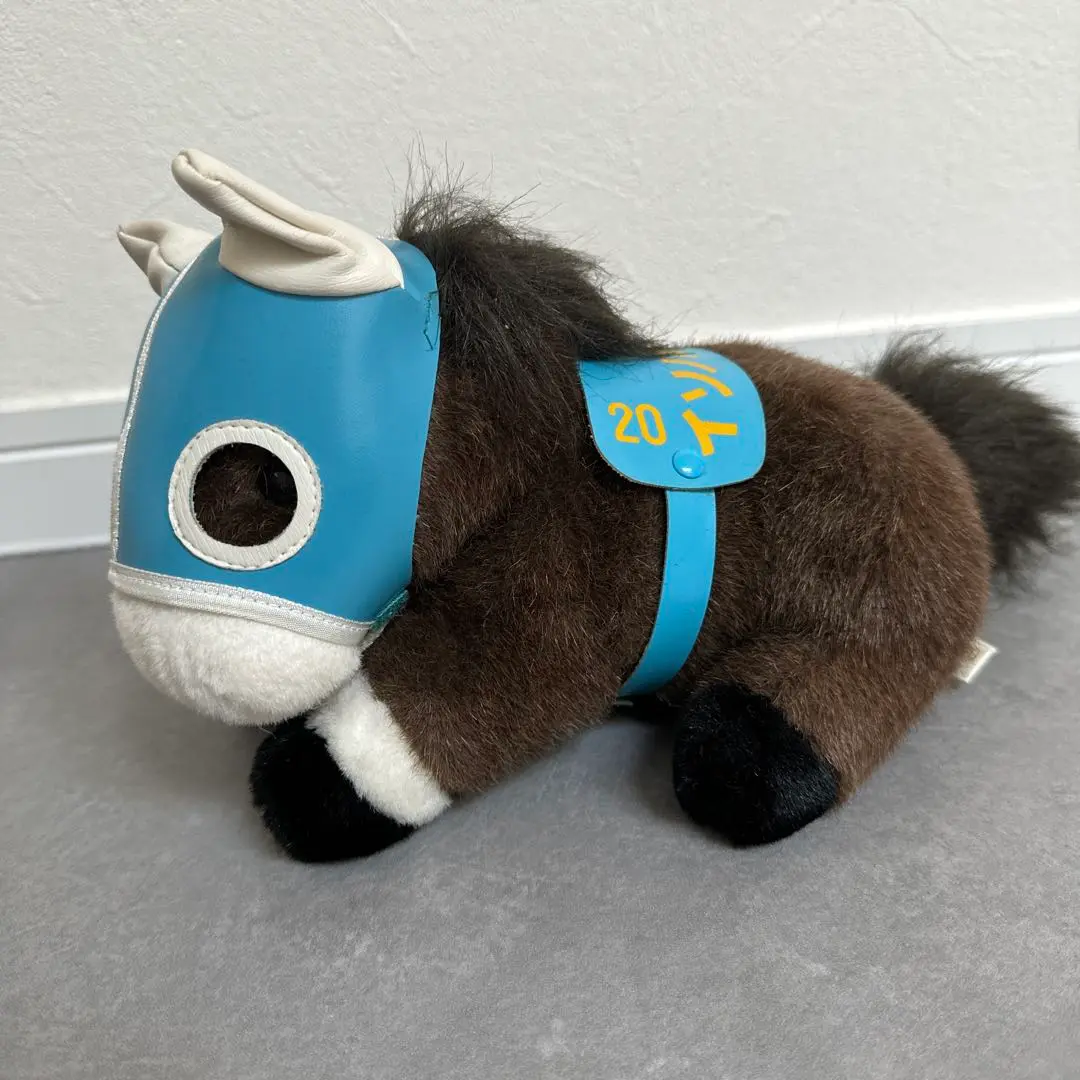 イソノルーブル　巨大競馬　馬　ぬいぐるみ　レトロ　3匹 イソノルーブル 巨大競馬 馬 ぬいぐるみ レトロ 3匹 - メルカリ