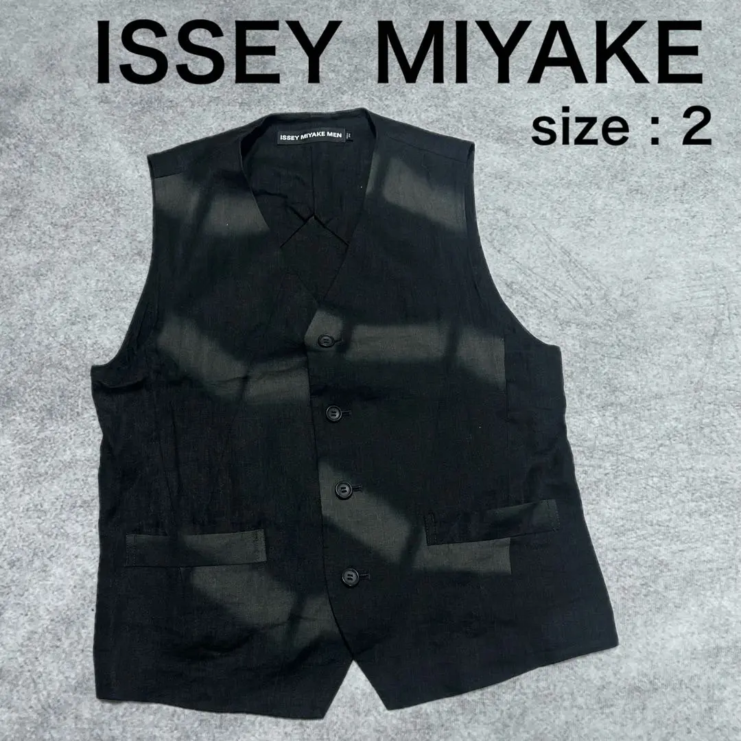 ISSEY MIYAKE ブラック ベスト HOMME PLISSE ISSEY MIYAKE(イッセイミヤケオムプリッセ) 25SS