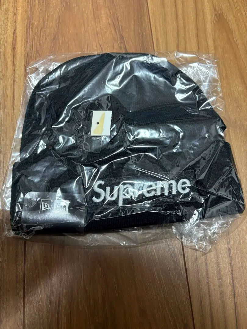 Thumbnail of Supreme New Era Box Logo Beanie, Black, New, Unused