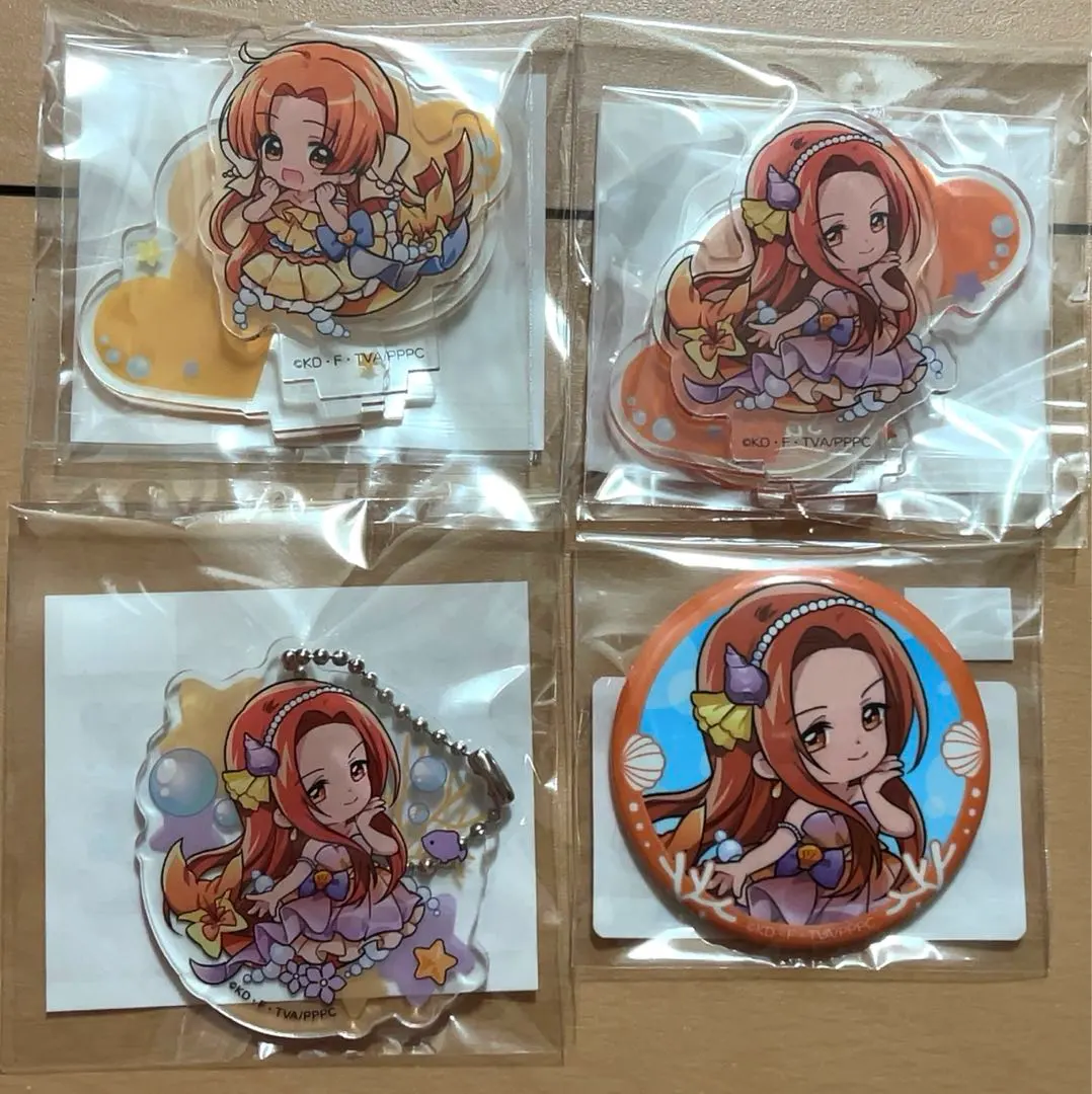 Thumbnail of Brand new, unopened Mermaid Melody Pichi Pichi Pitch vol. 4 Marukuji (lottery) items: Seira, Sara - set of 4