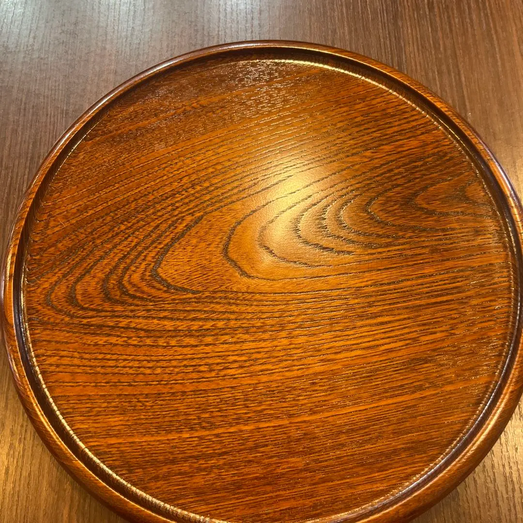 Thumbnail of Wooden, handmade tray, approximately 30cm