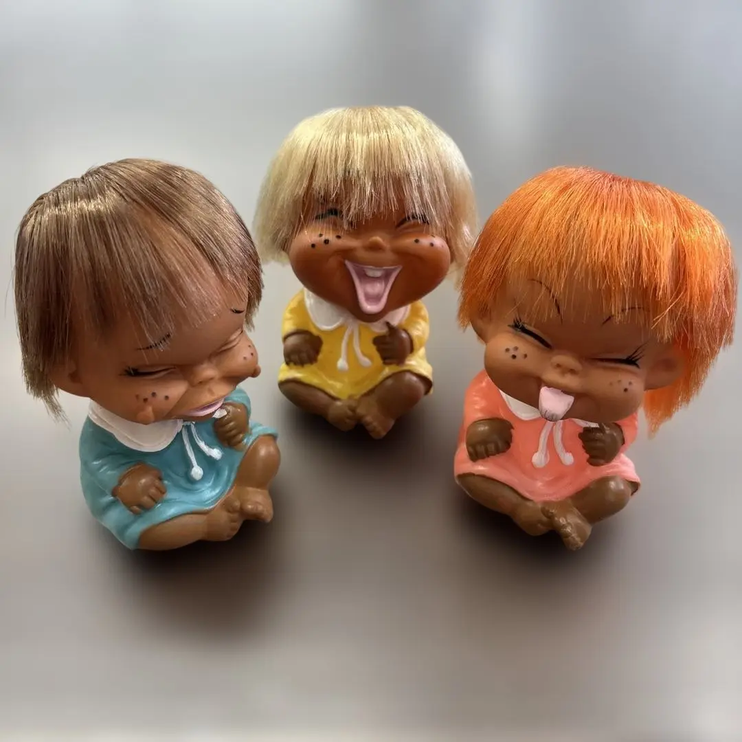 昭和レトロ　モンナニ人形　刻印あり　シール付き 昭和レトロ モンナニ人形 | レトロ雑貨 チェリッシュ
