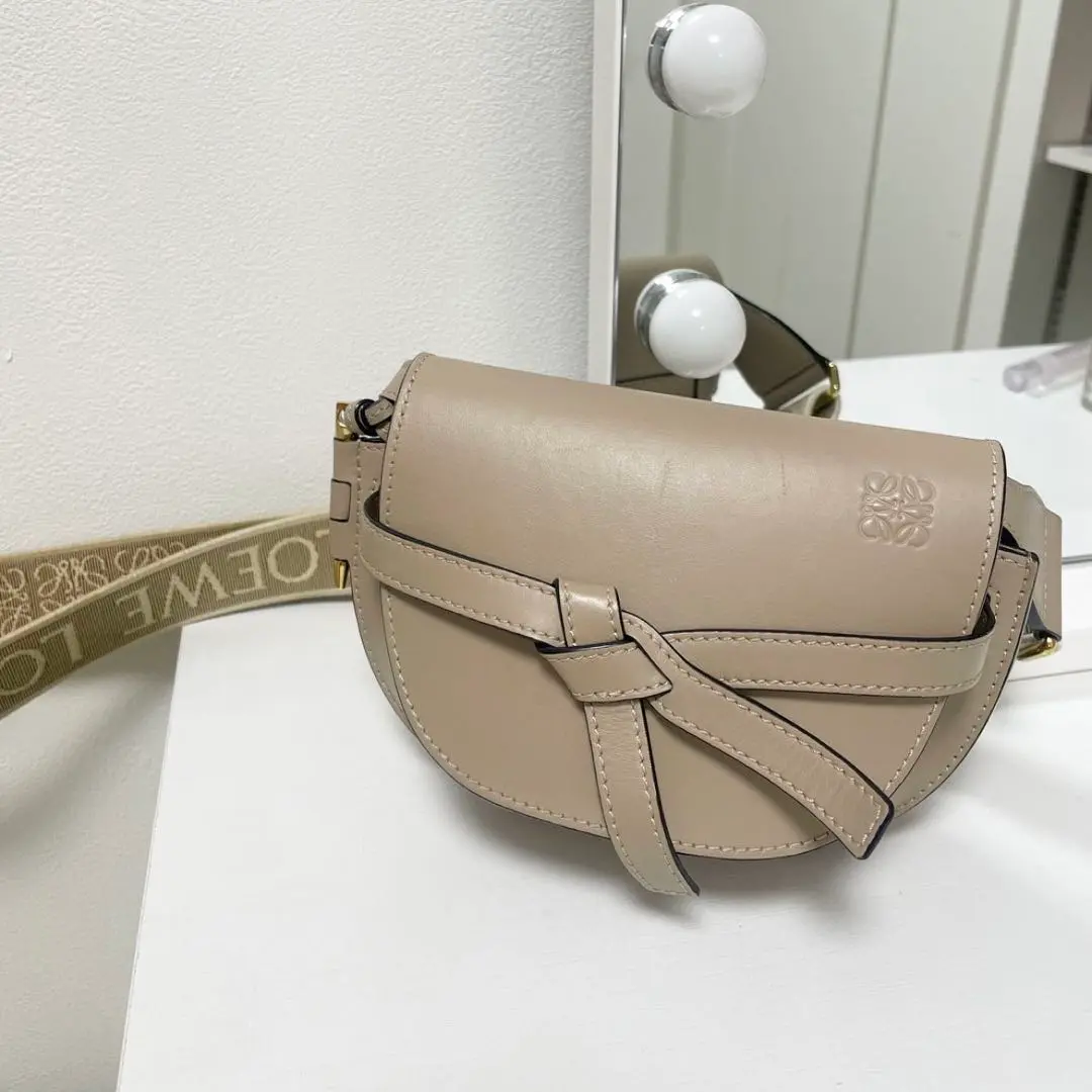 2025年最新】loewe ロエベ ゲートデュアルバッグ ミニ タンの